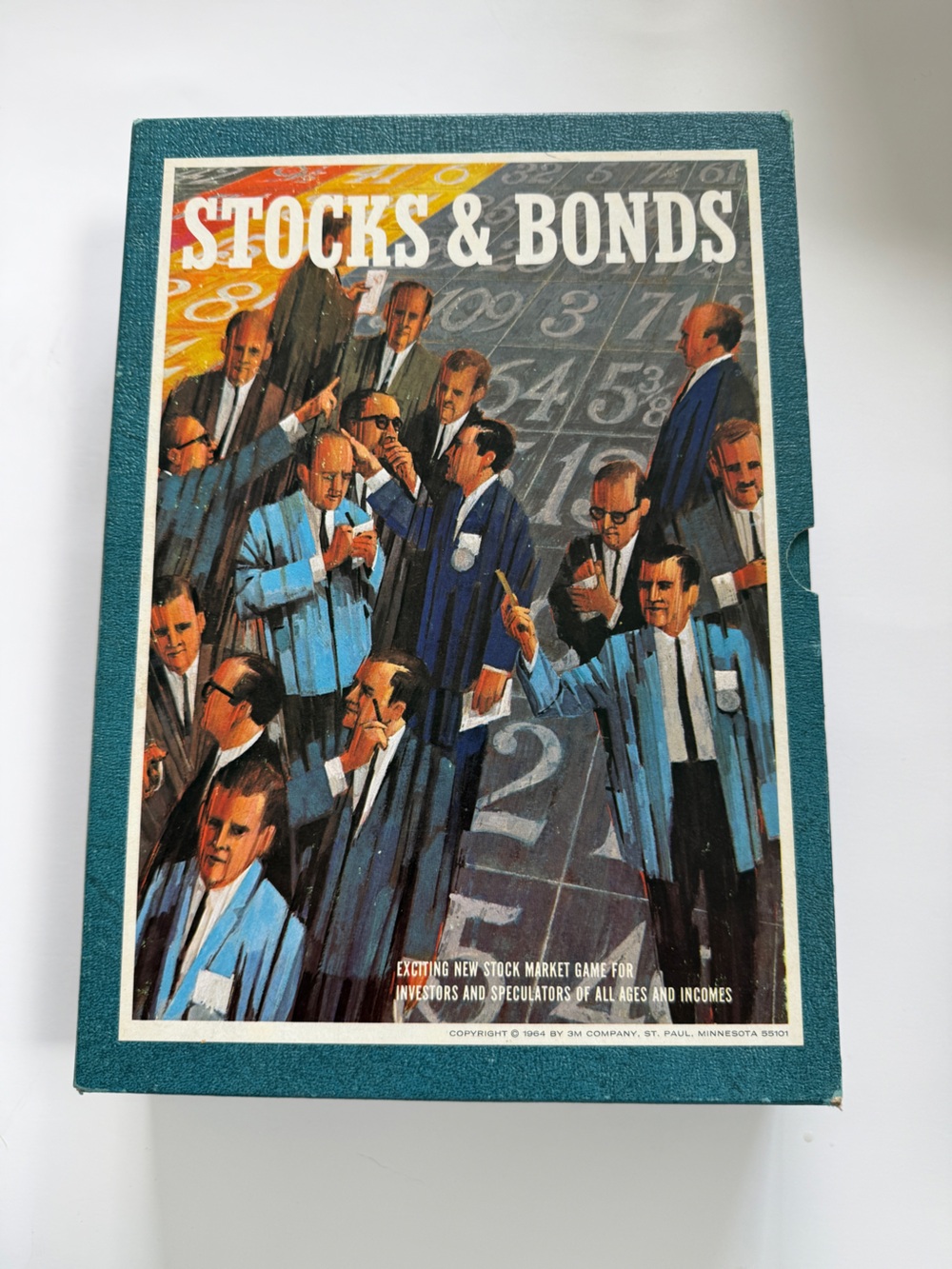1964 3M Stocks & Bonds Bookshelf Board Game Vintage Complete
